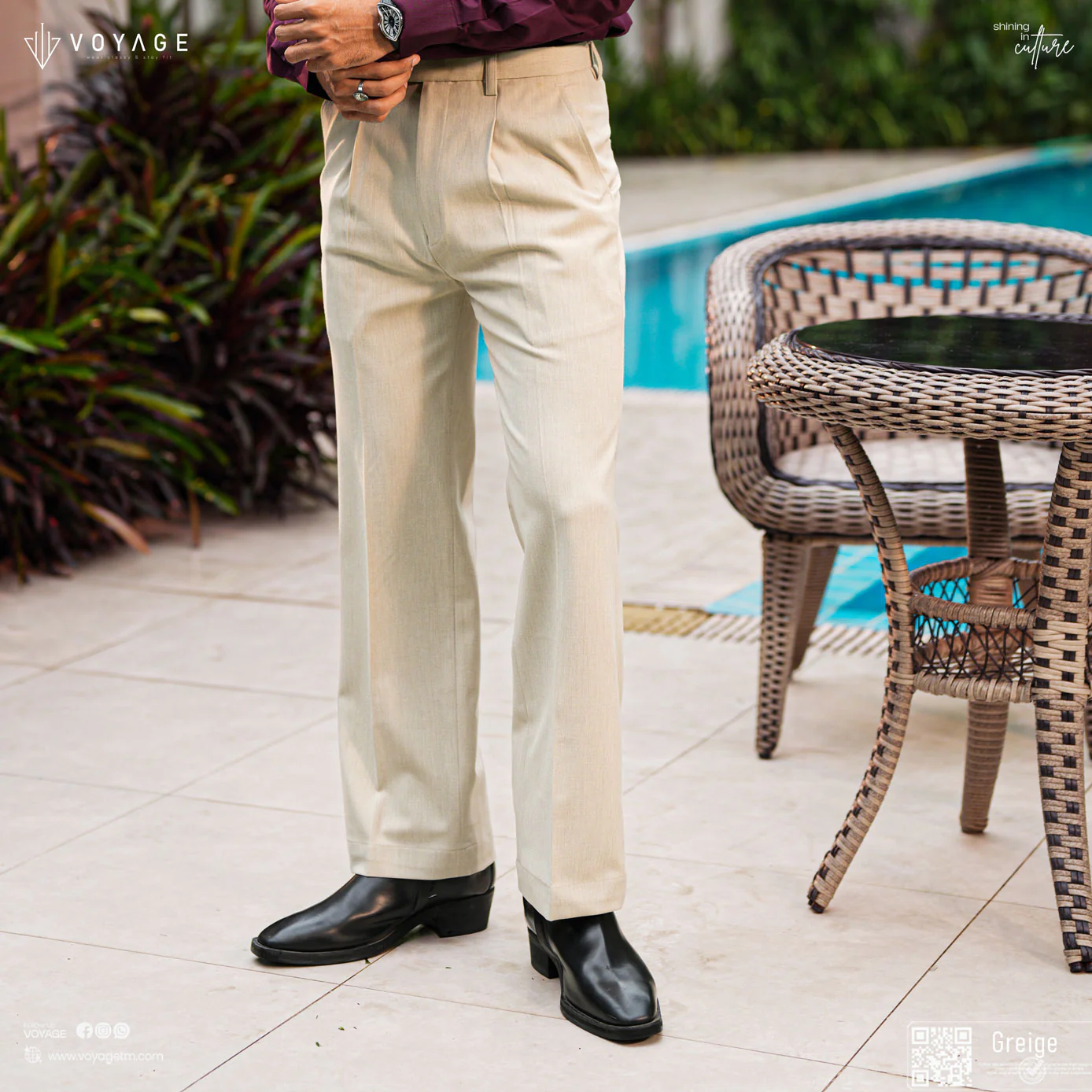 Bootcut - Beige