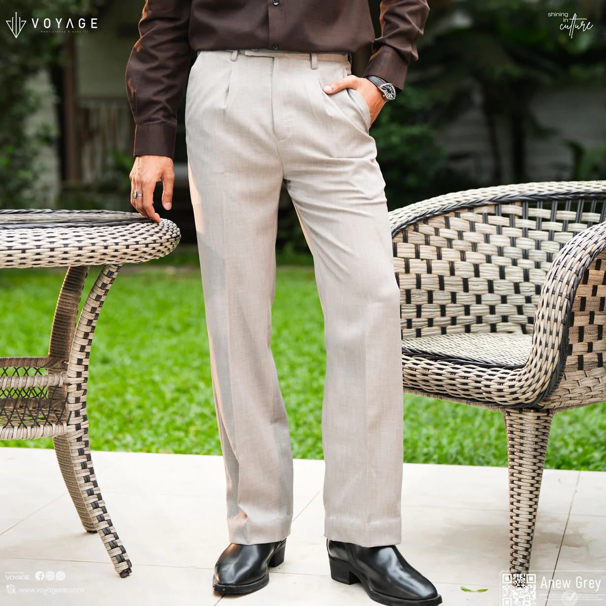 Bootcut - Dove Grey