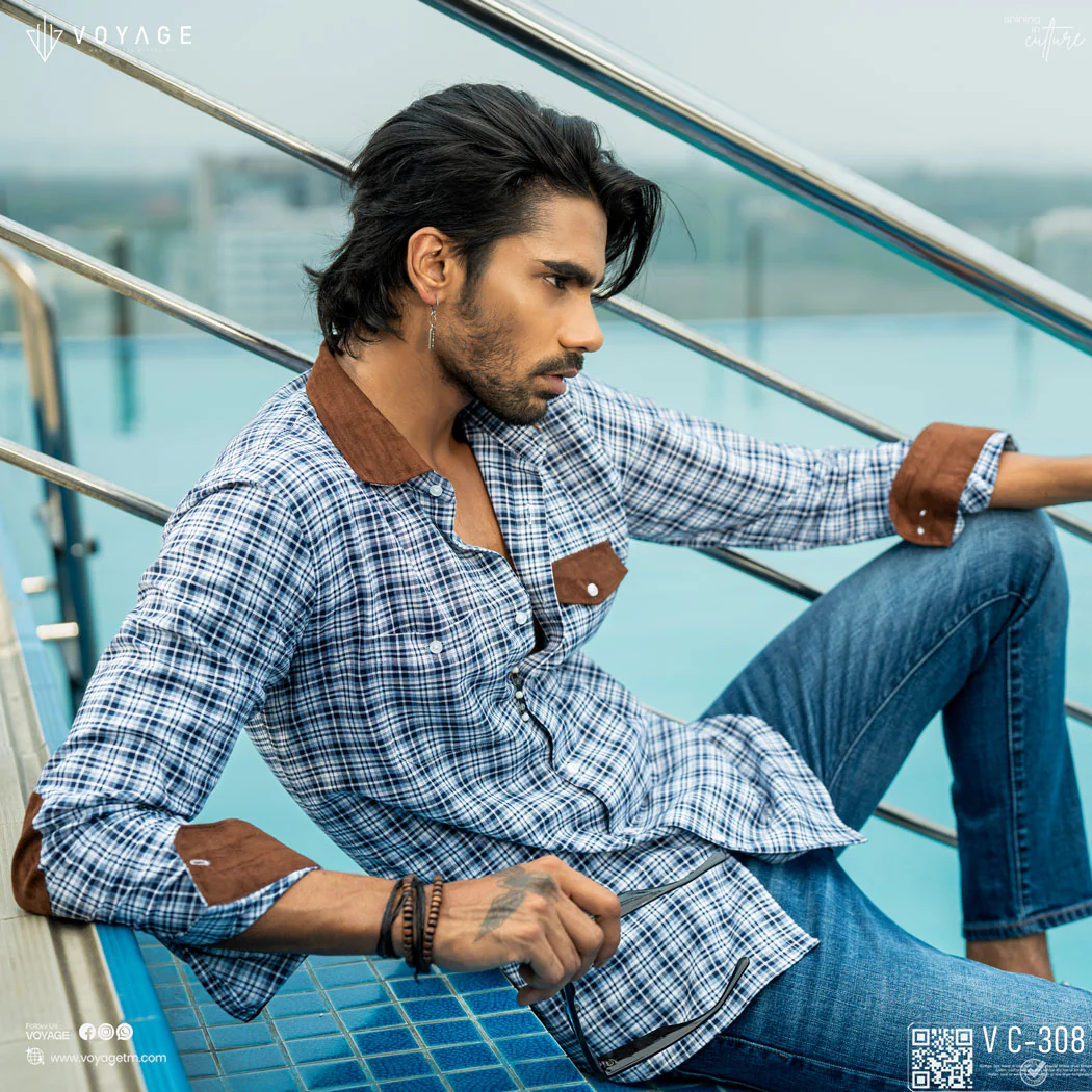 Checked Shirt -308 - Image 2