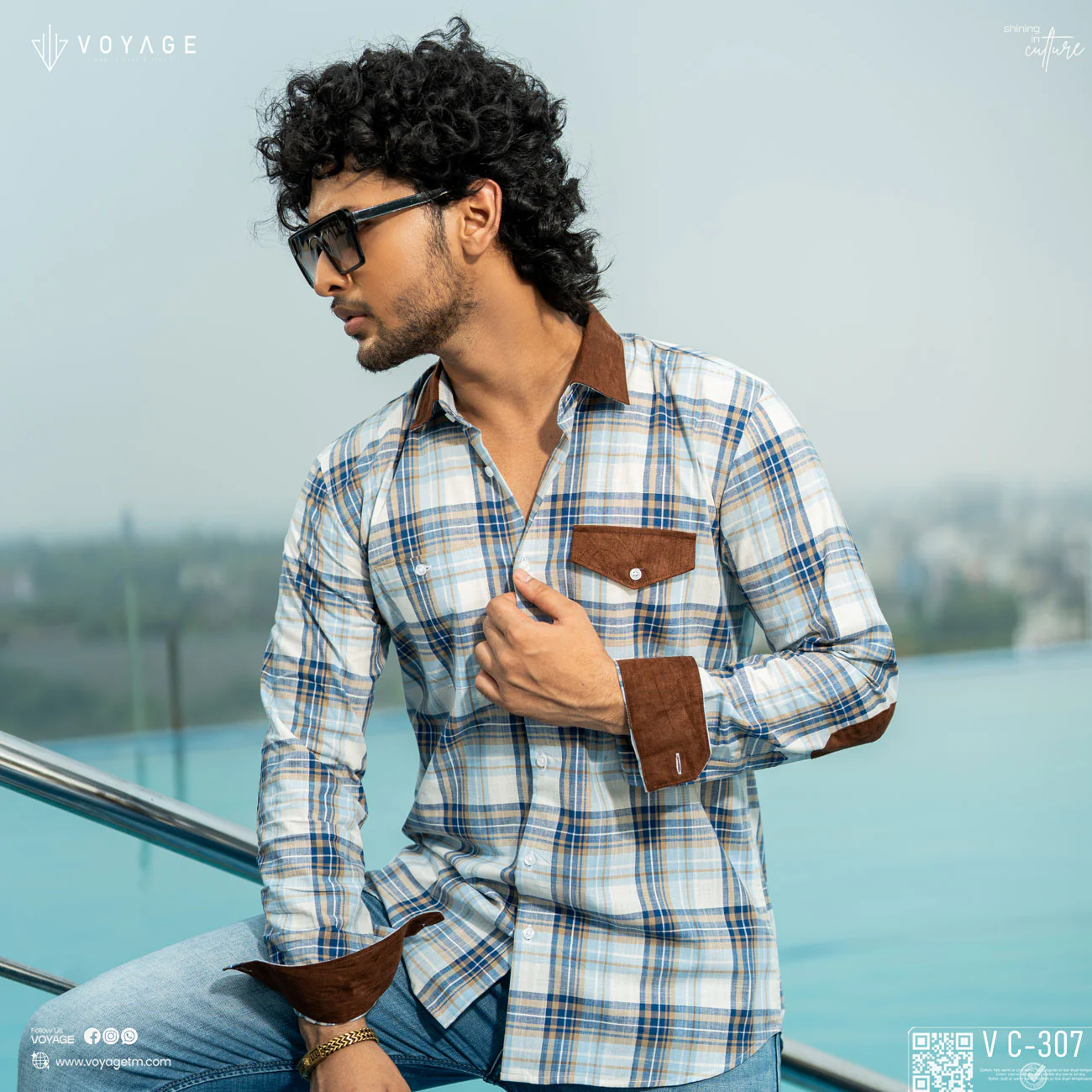 Checked Shirt -307 - Image 2