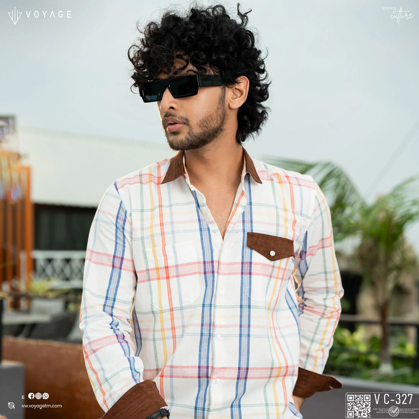 Checked Shirt -327 - Image 2