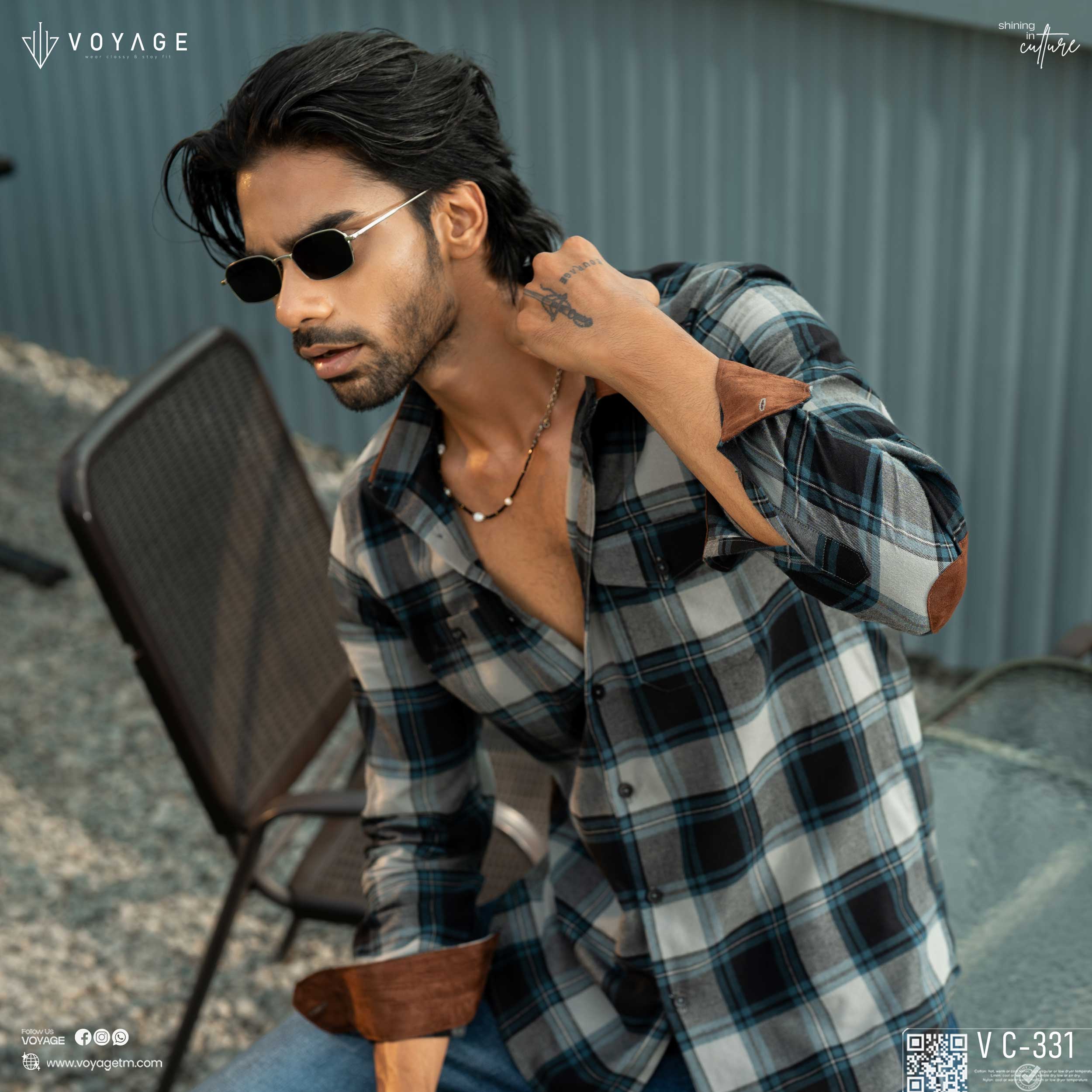 Checked Shirt -331 - Image 2