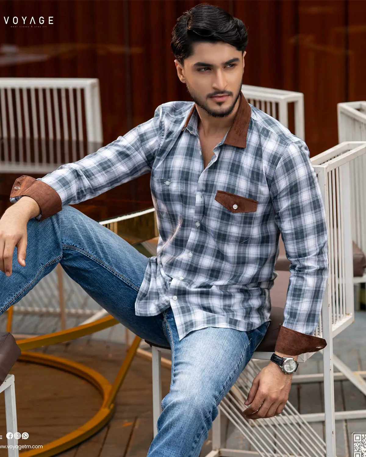Checked Shirt -353 - Image 2