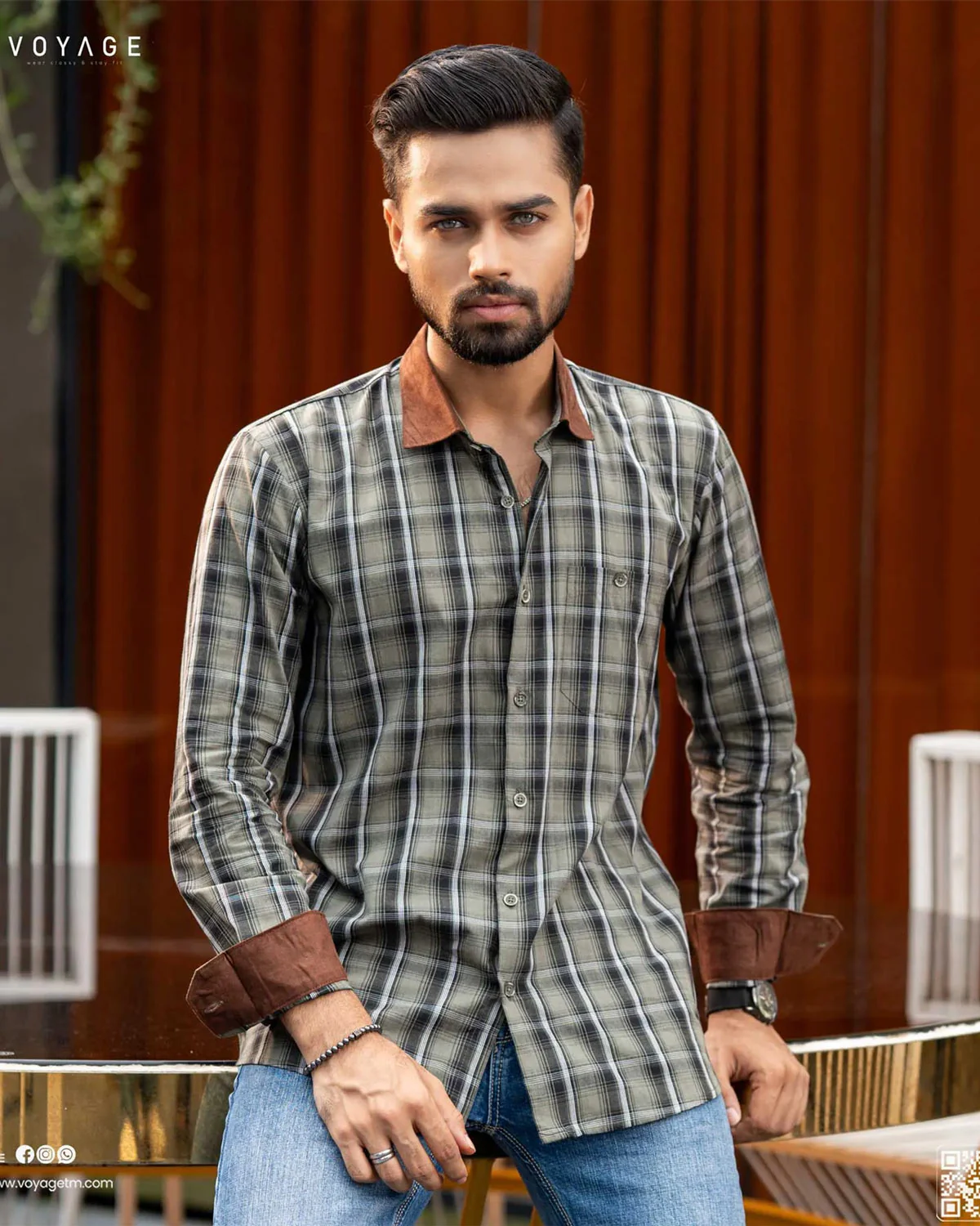 Checked Shirt -357 - Image 2