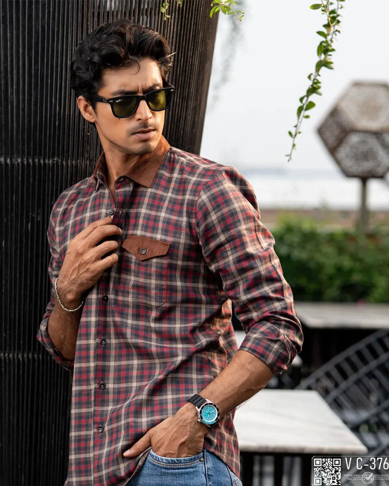 Checked Shirt -376 - Image 2
