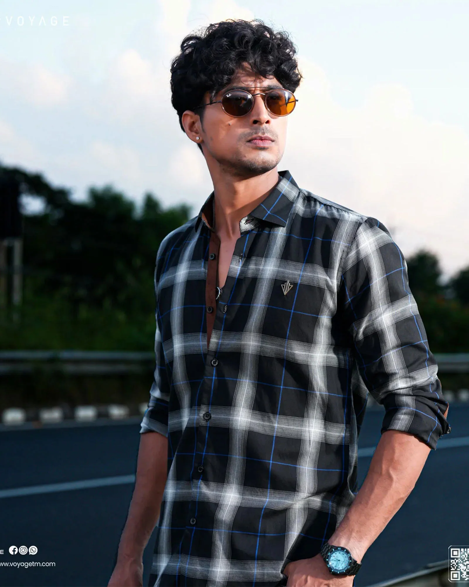 Checked Shirt -383 - Image 2