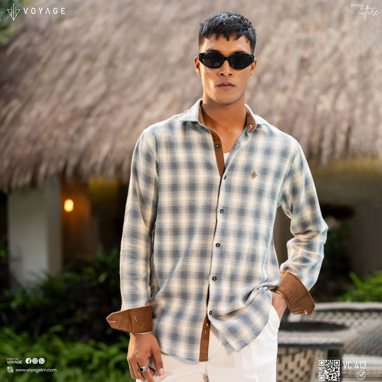 Checked Shirt-413