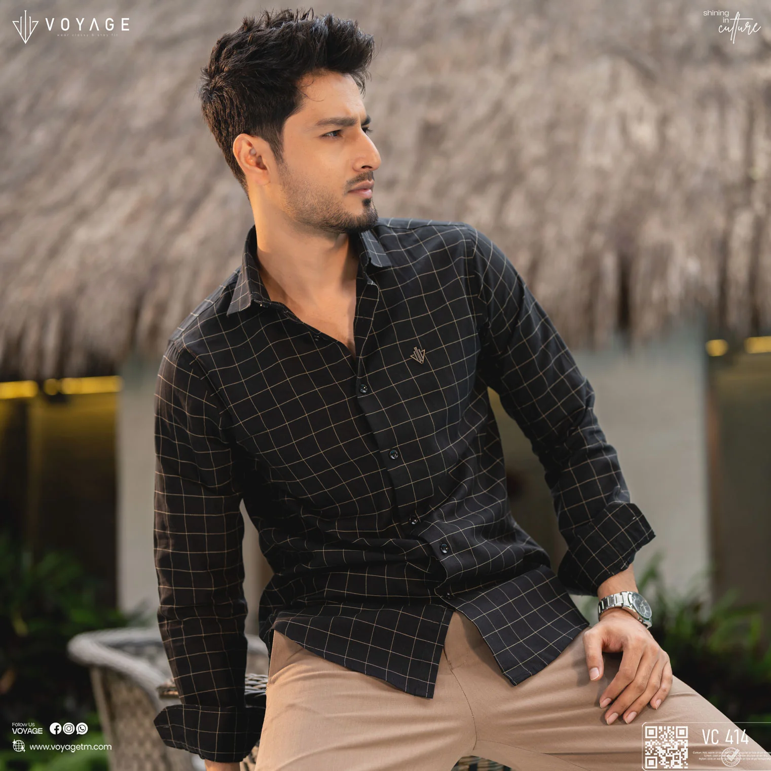 Checked Shirt-414