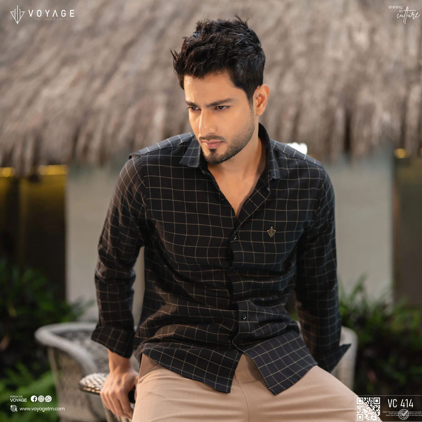 Checked Shirt-414 - Image 2