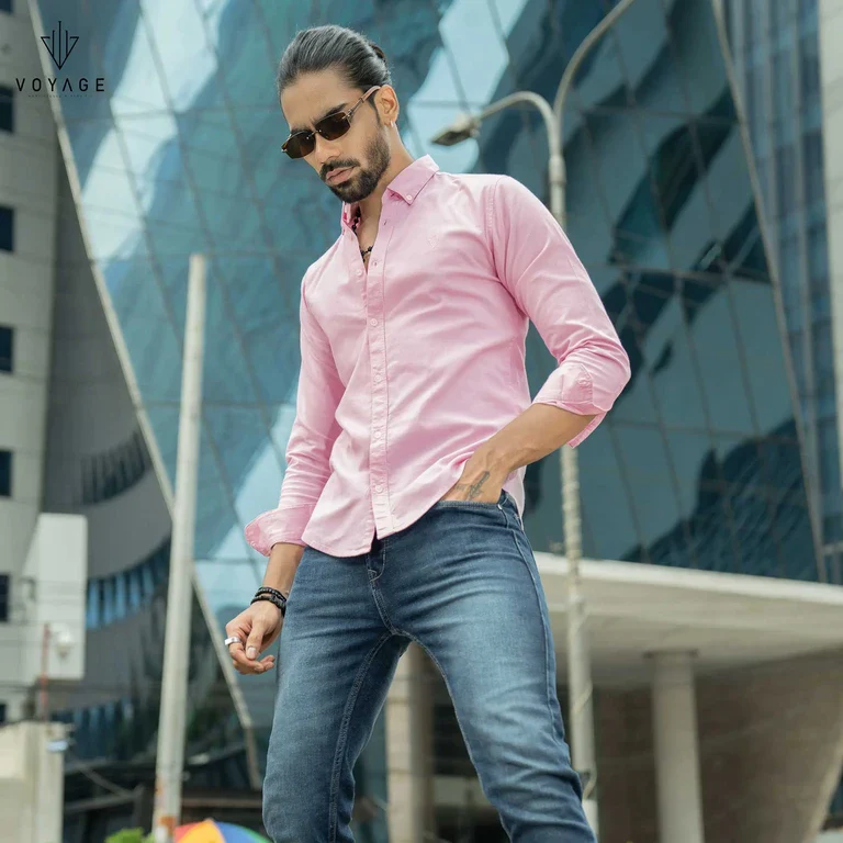 Solid Shirt -Pink