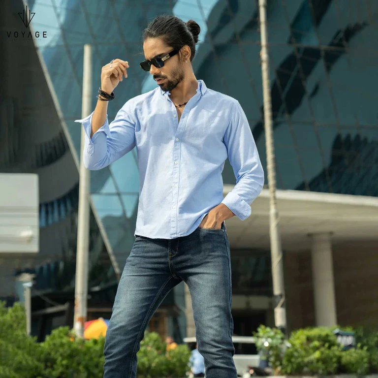 Solid Shirt -SKy - Image 2