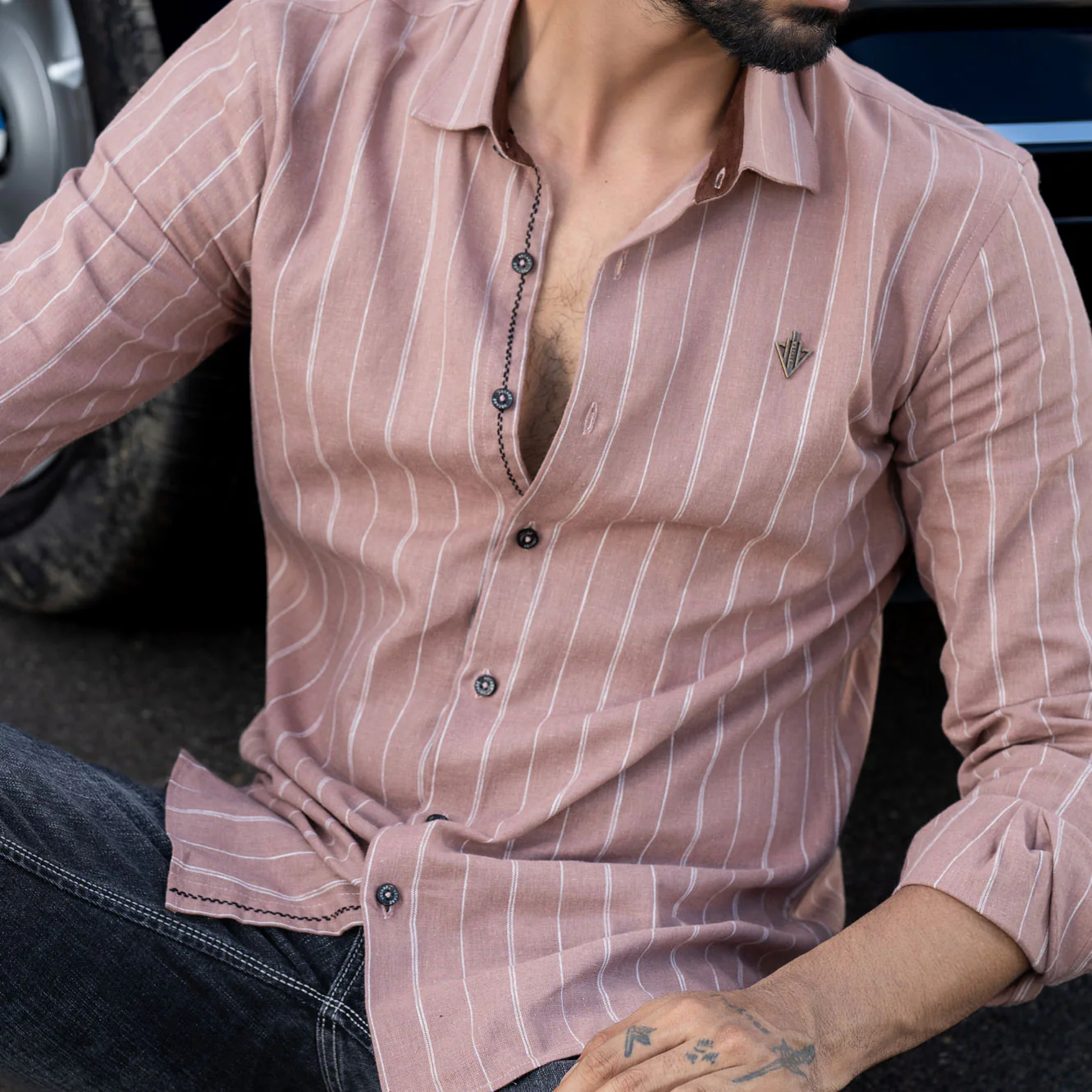 Stripe Shirt -393 - Image 3