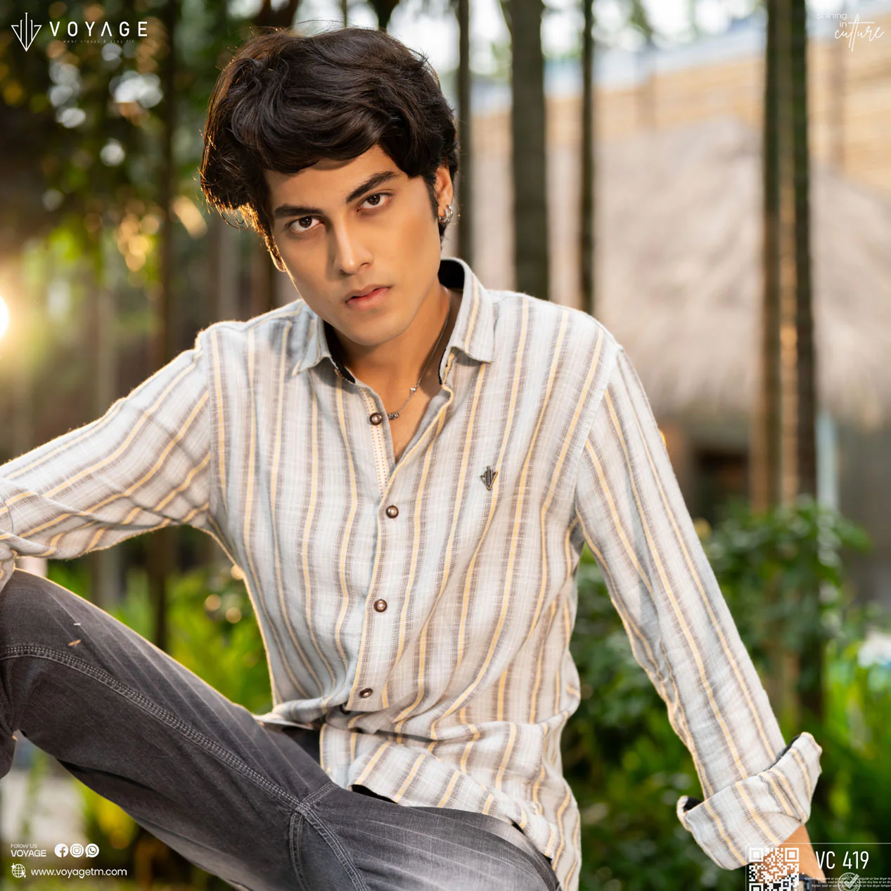 Stripe Shirt -419 - Image 2
