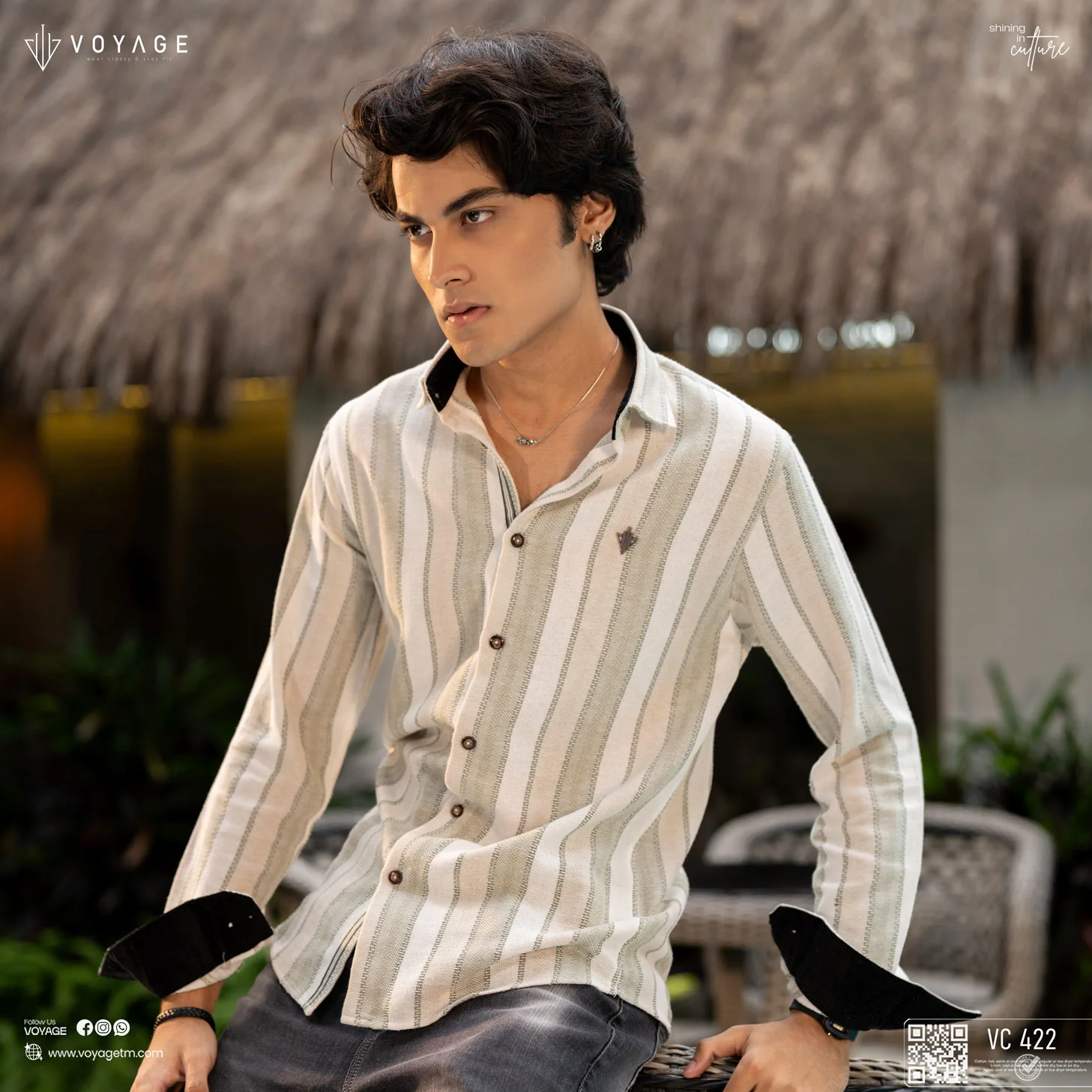 Stripe Shirt -422 - Image 2