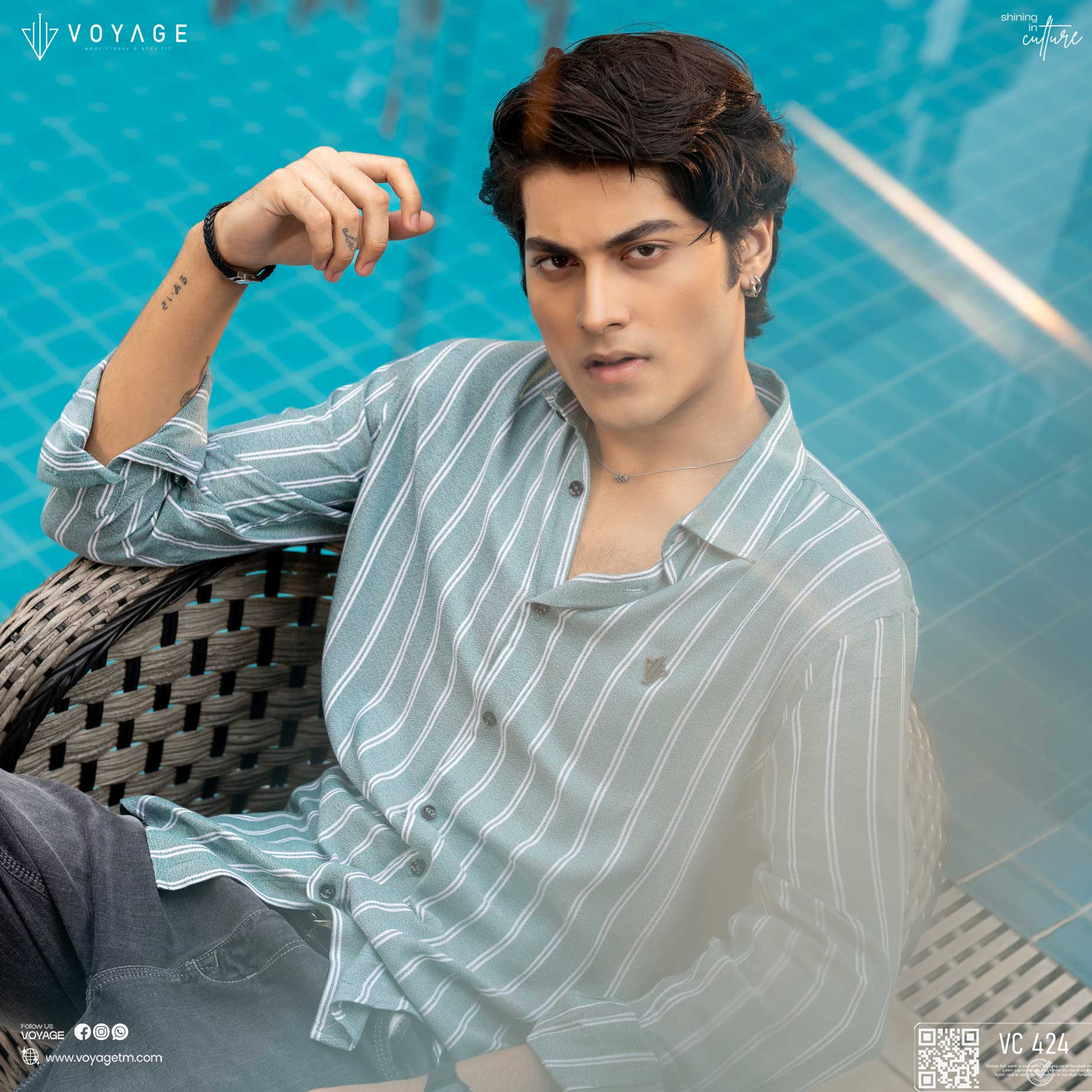 Stripe Shirt -424 - Image 2
